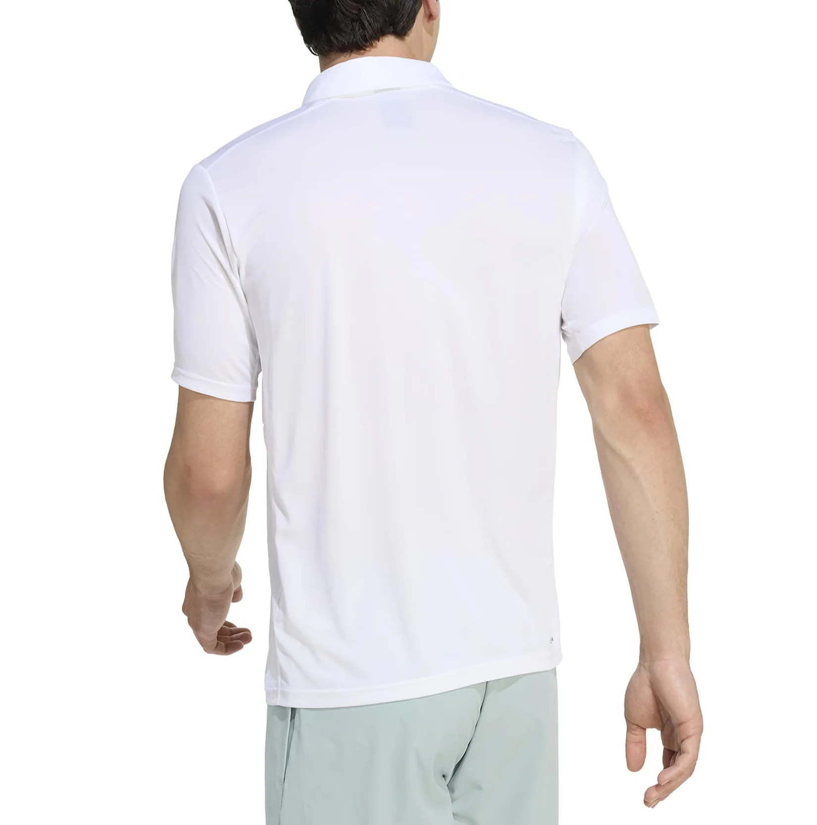 adidas Mens Workout Essentials Base Short Sleeve Polo Shirt - Image 3