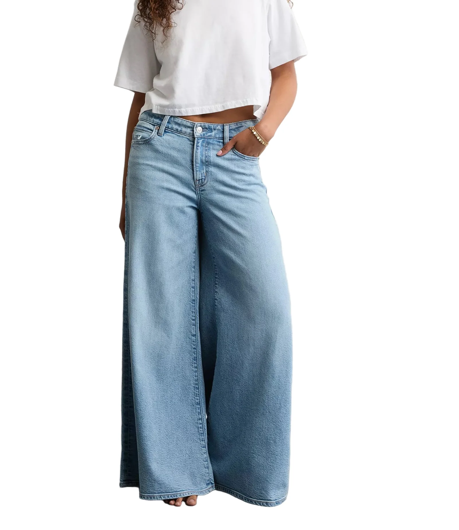 American Eagle Womens AE Baggy A-Line Fit Jeans - Image 3