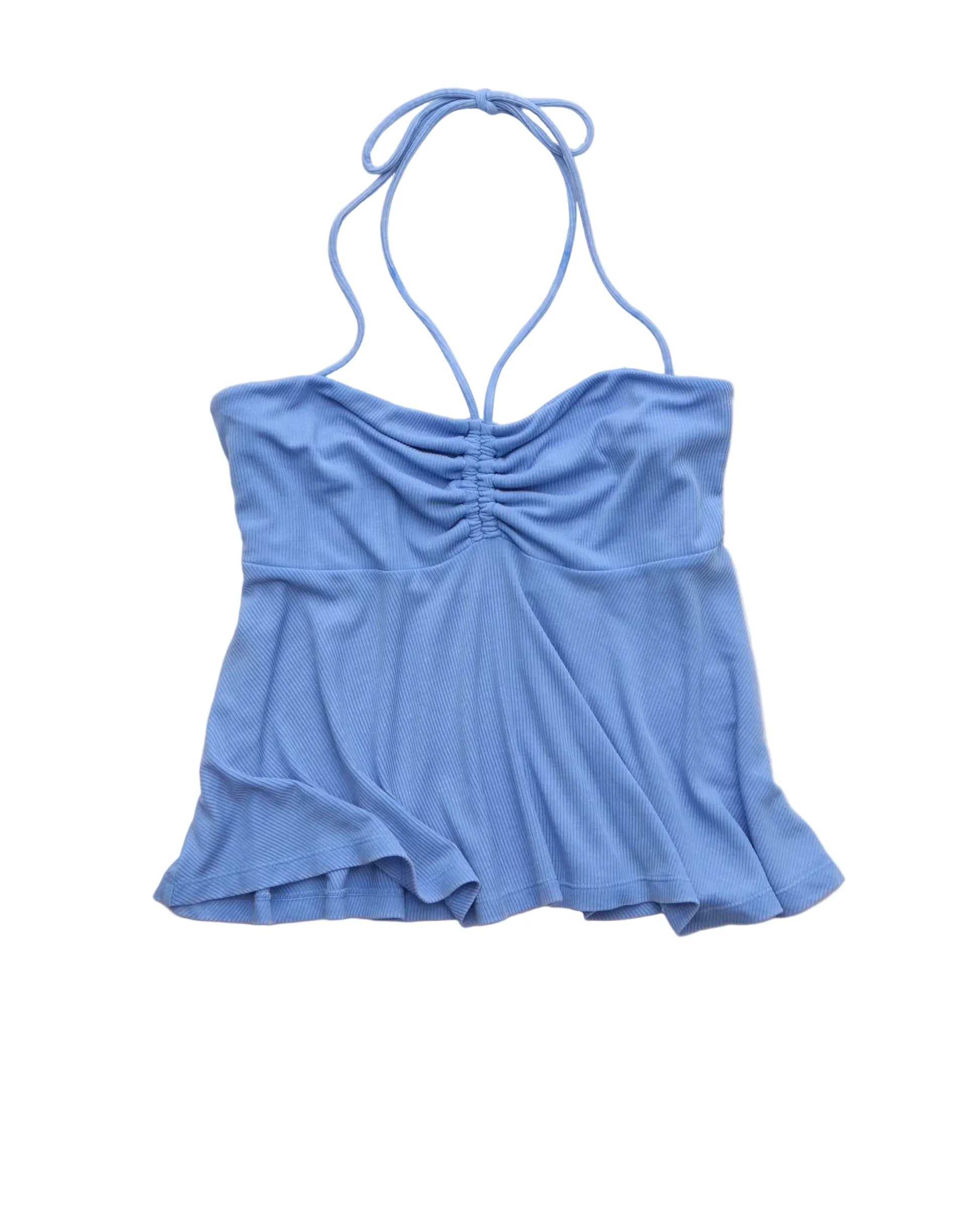 American Eagle Womens AE Soft & Sexy Halter Cinch Babydoll Top