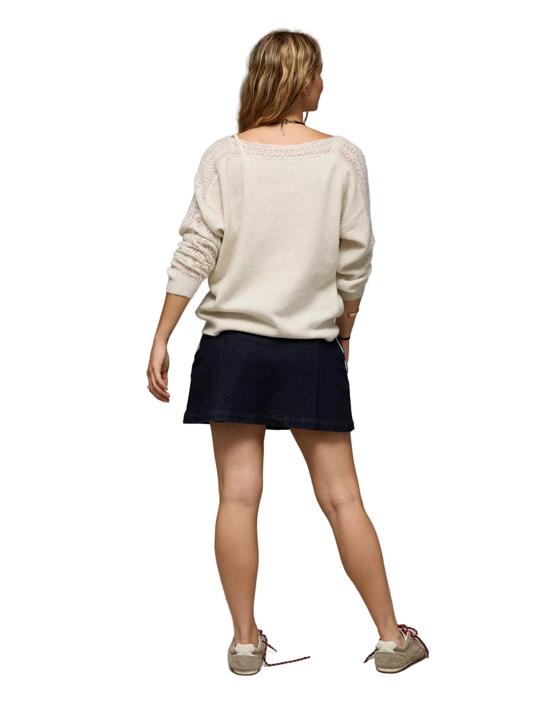 American Eagle Women's Whoa So Soft Lace Sweater - Image 2