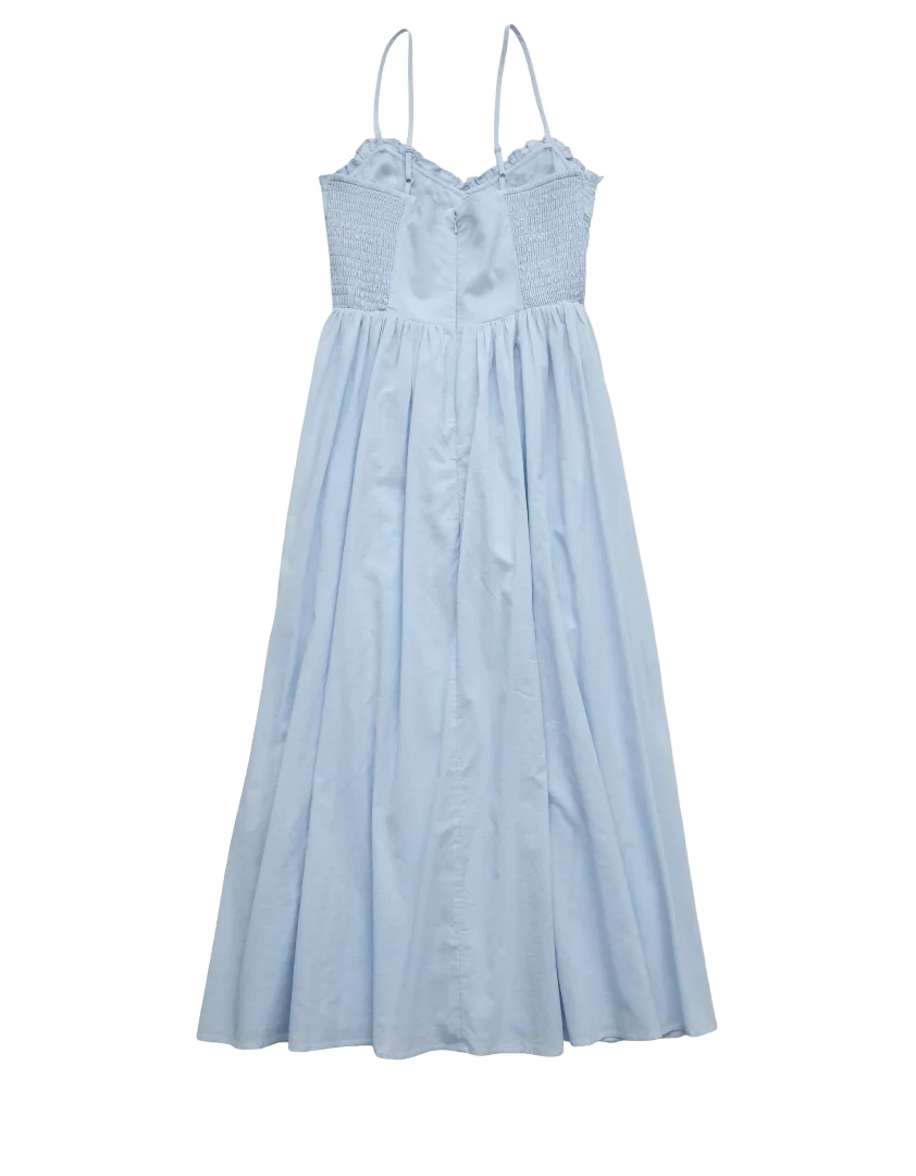 American Eagle Womens AE Bella Lace Inset Midi Dress - Image 2