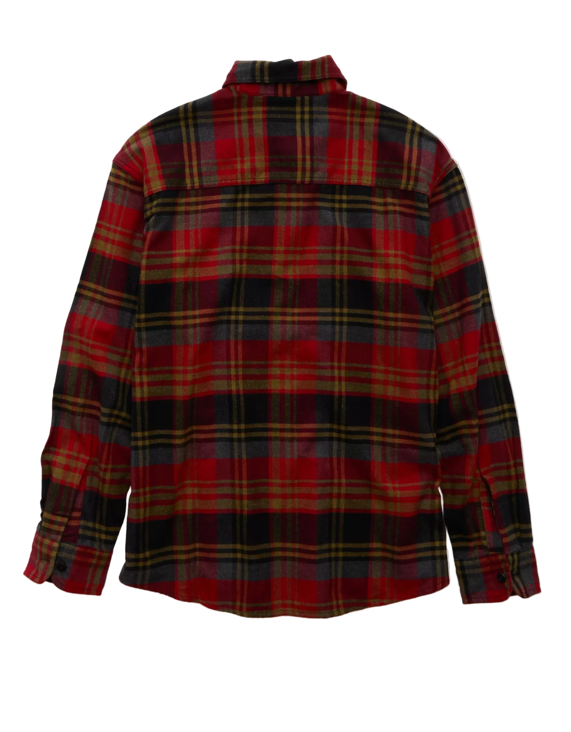 American Eagle Mens AE Relaxed Fit Everyday Flannel Long Sleeve Shirt - Image 2
