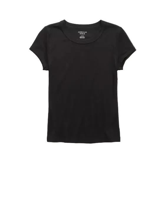 American Eagle Womens AE Hey Baby Short Sleeve T-Shirt