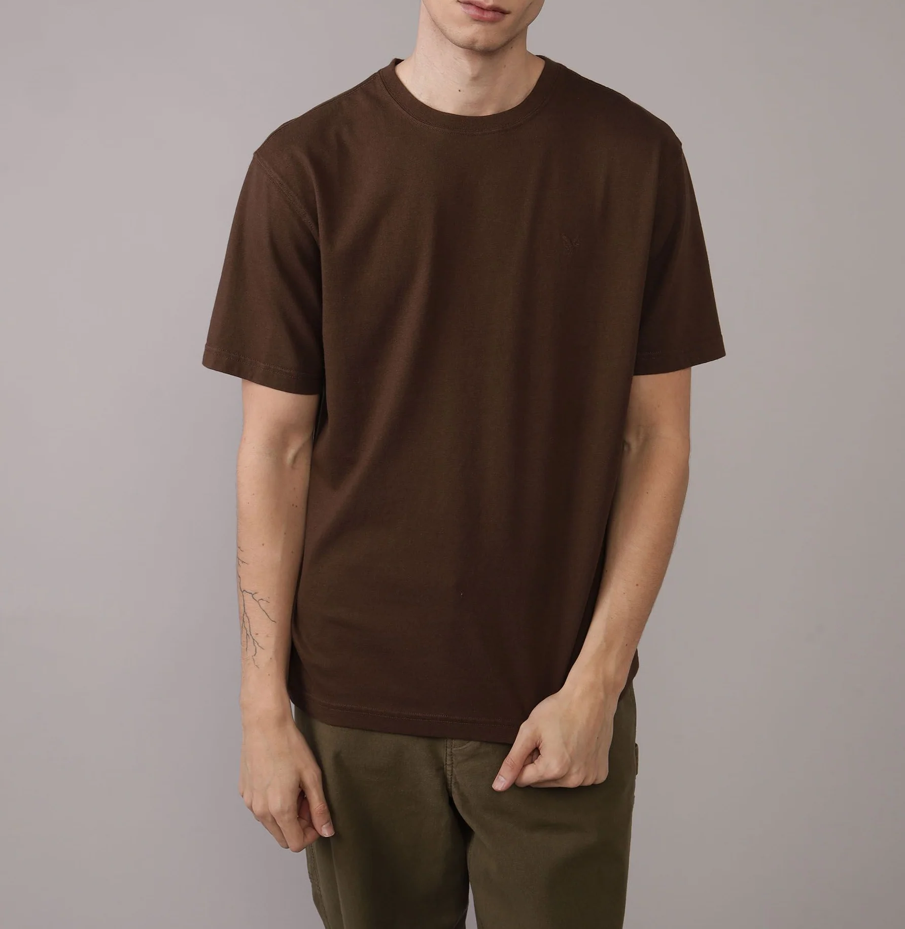 American Eagle Mens AE Icon Short Sleeve T-Shirt - Image 3