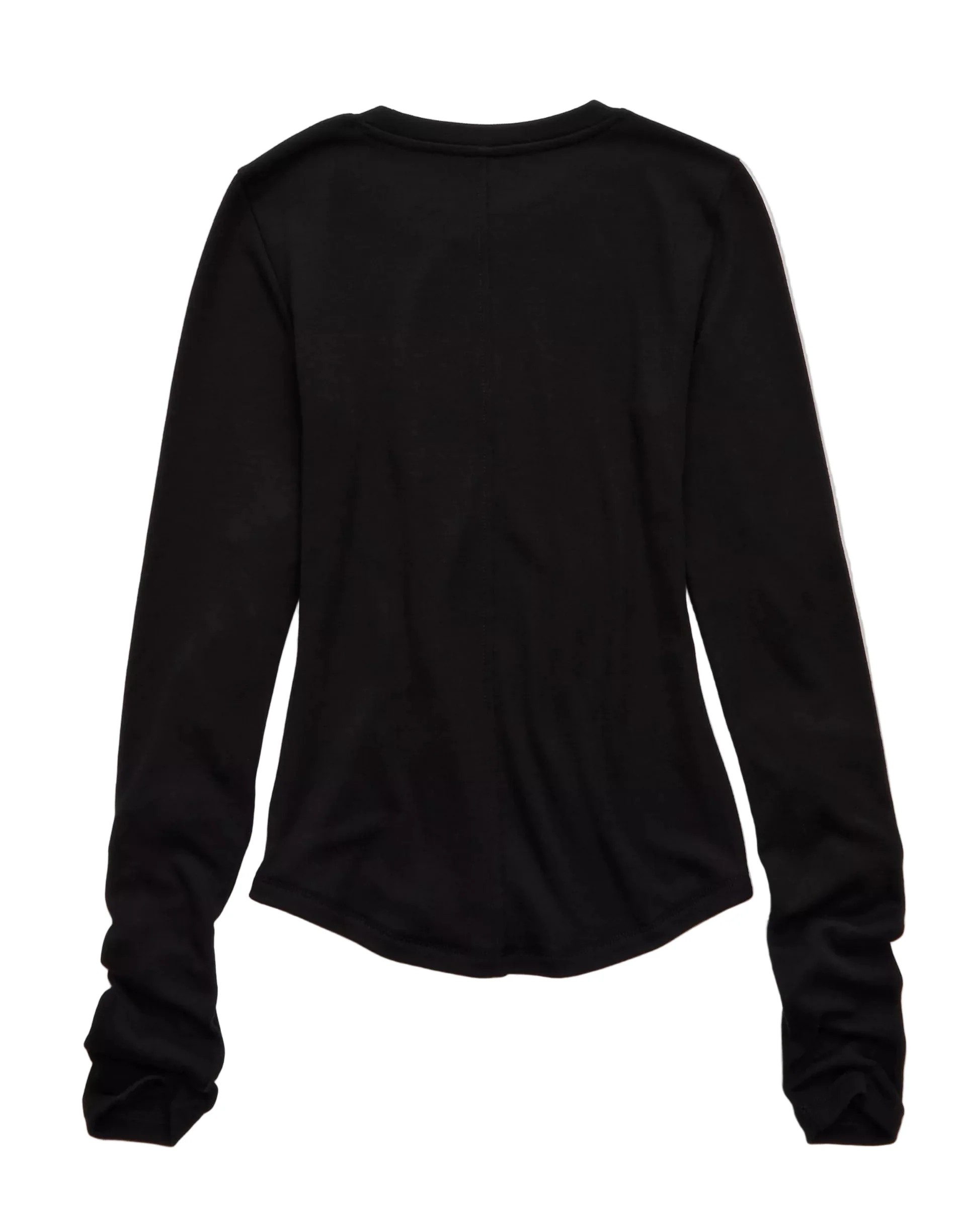 American Eagle Womens AE Long Sleeve Cozy Crew Neck Long Sleeve T-Shirt - Image 2