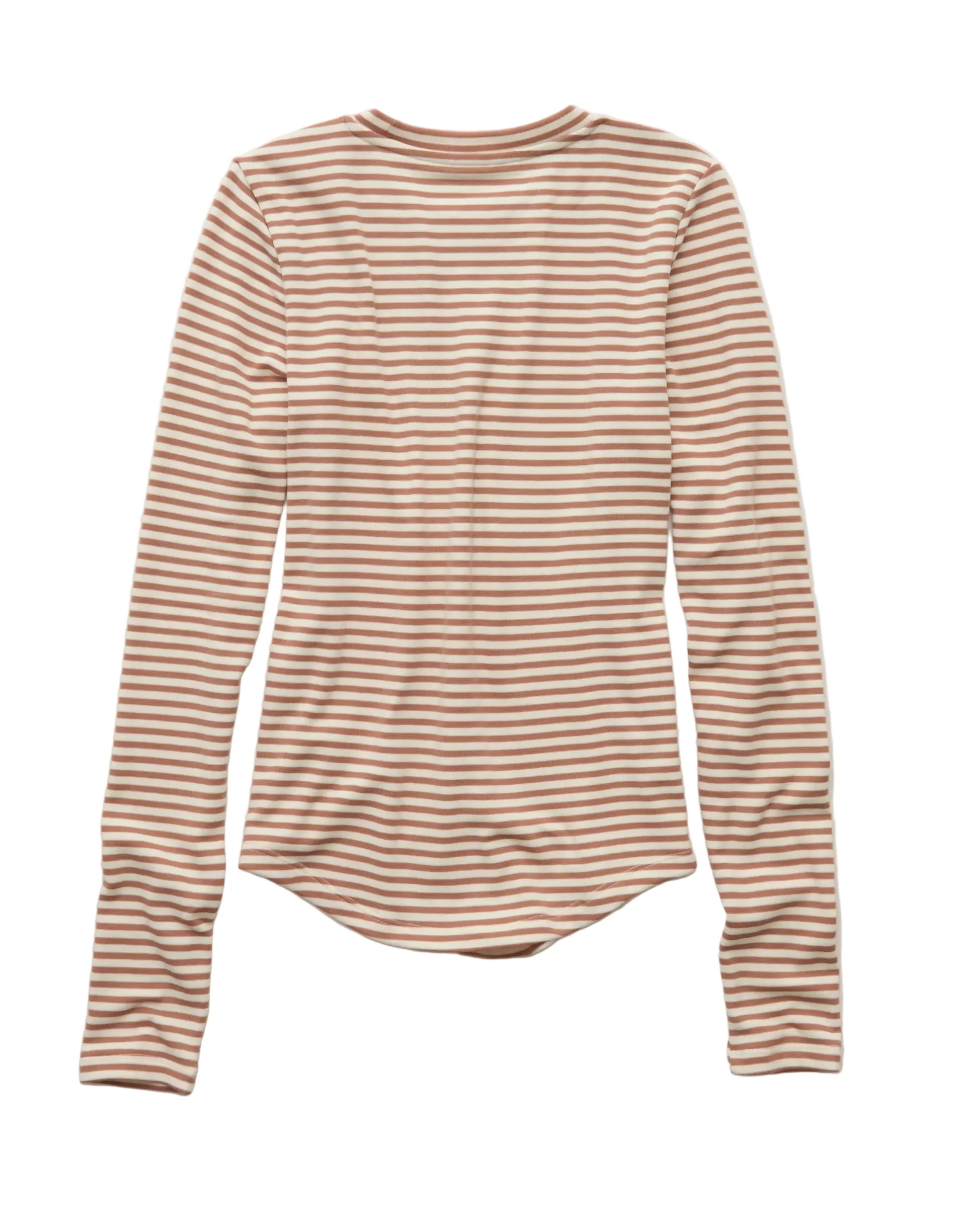 American Eagle Womens AE Long Sleeve Cozy Crew Neck T-Shirt - Image 2