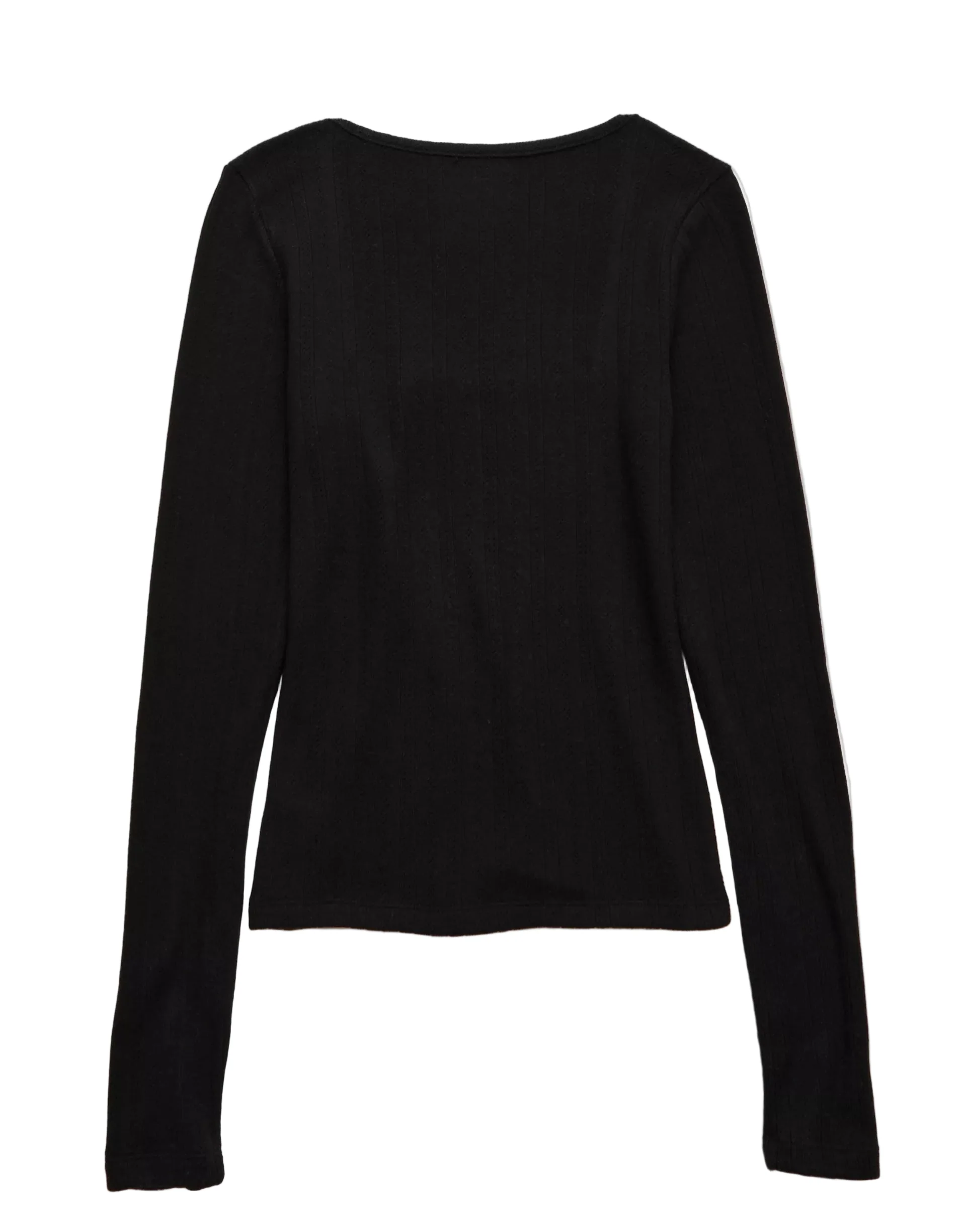 American Eagle Womens AE Long Sleeve Square Neck T-Shirt - Image 2