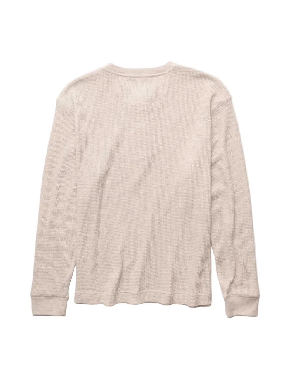 American Eagle Mens AE Long-Sleeve Thermal Henley T-Shirt - Image 2