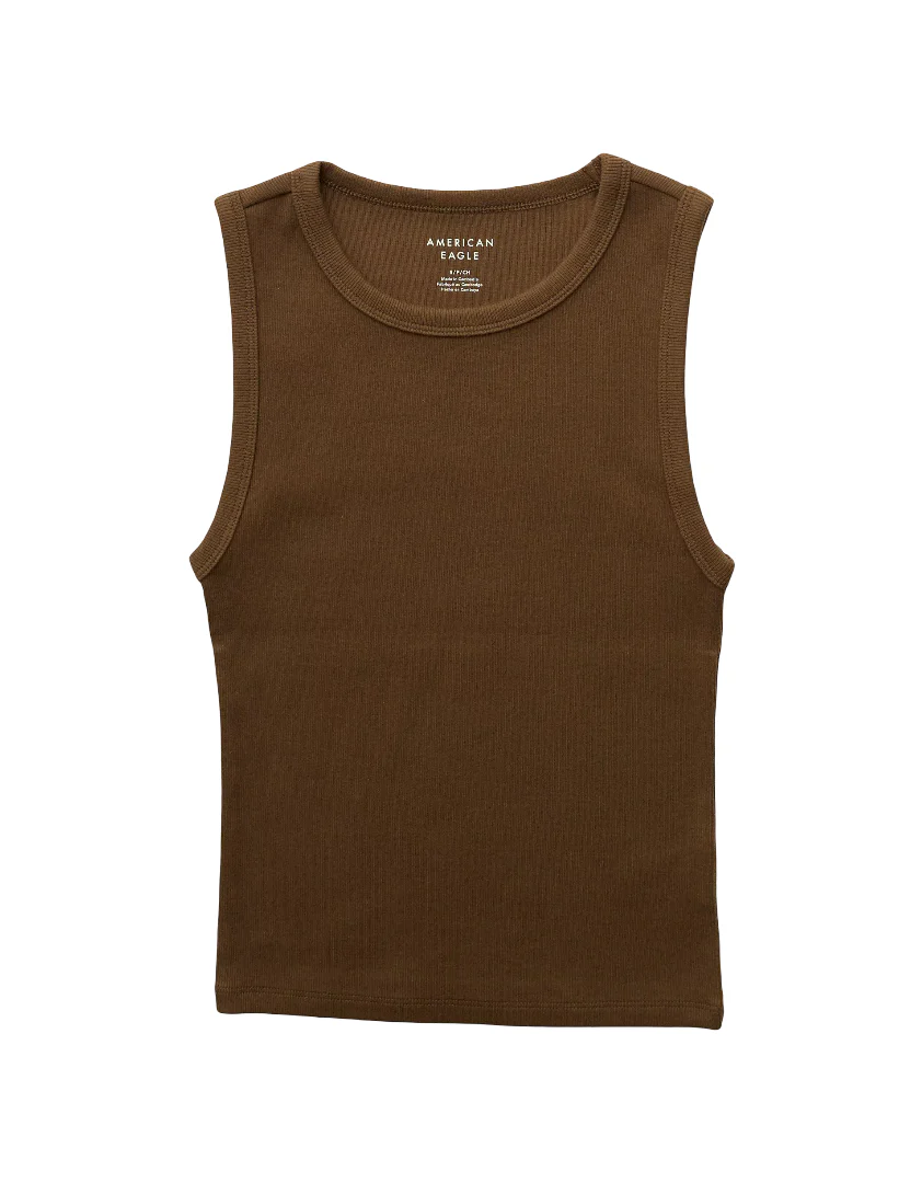 American Eagle Womens AE Main Squeeze Muscle Tank Top