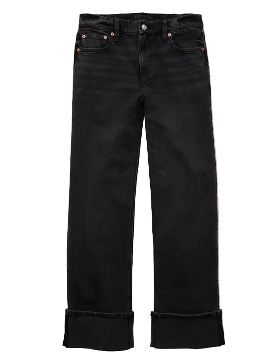 American Eagle Womens AE High-Waisted Stovepipe Jeans