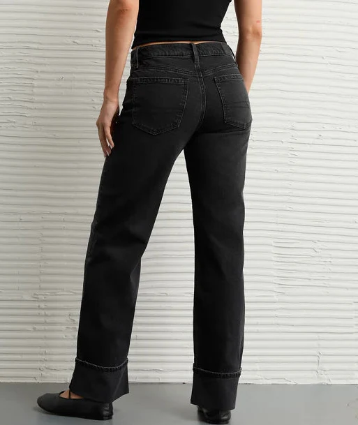 American Eagle Womens AE High-Waisted Stovepipe Jeans - Image 4