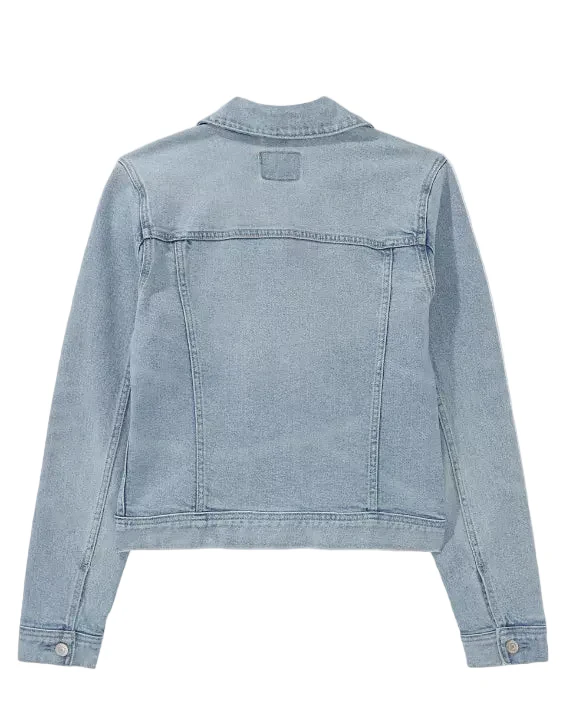 American Eagle Womens AE Strigid Denim Jacket - Image 2