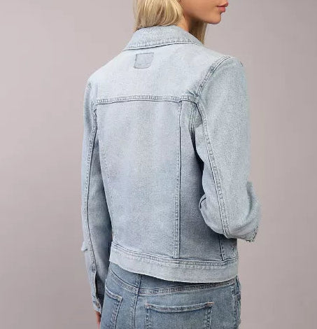 American Eagle Womens AE Strigid Denim Jacket - Image 4