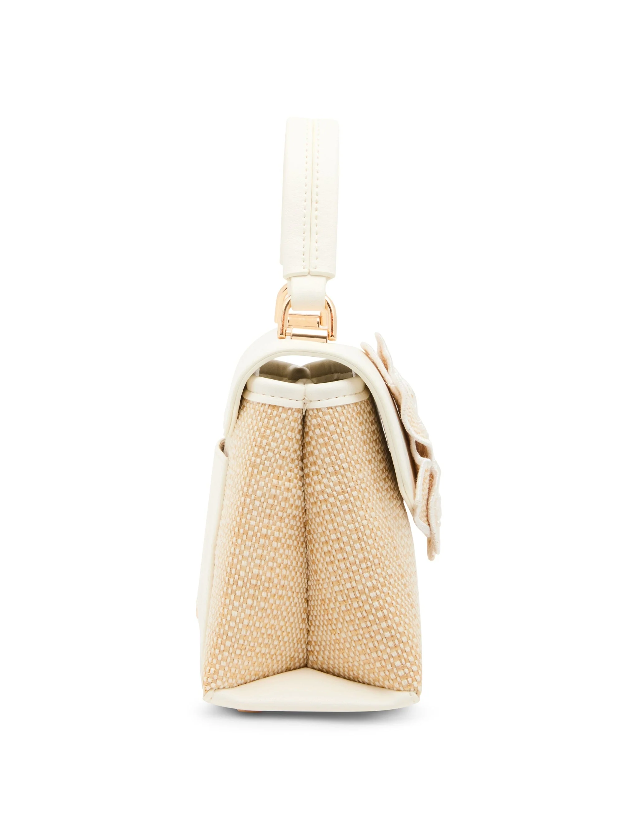 Anne Klein Flower Top Handle Crossbody Handbag with Convertible Strap - Image 2