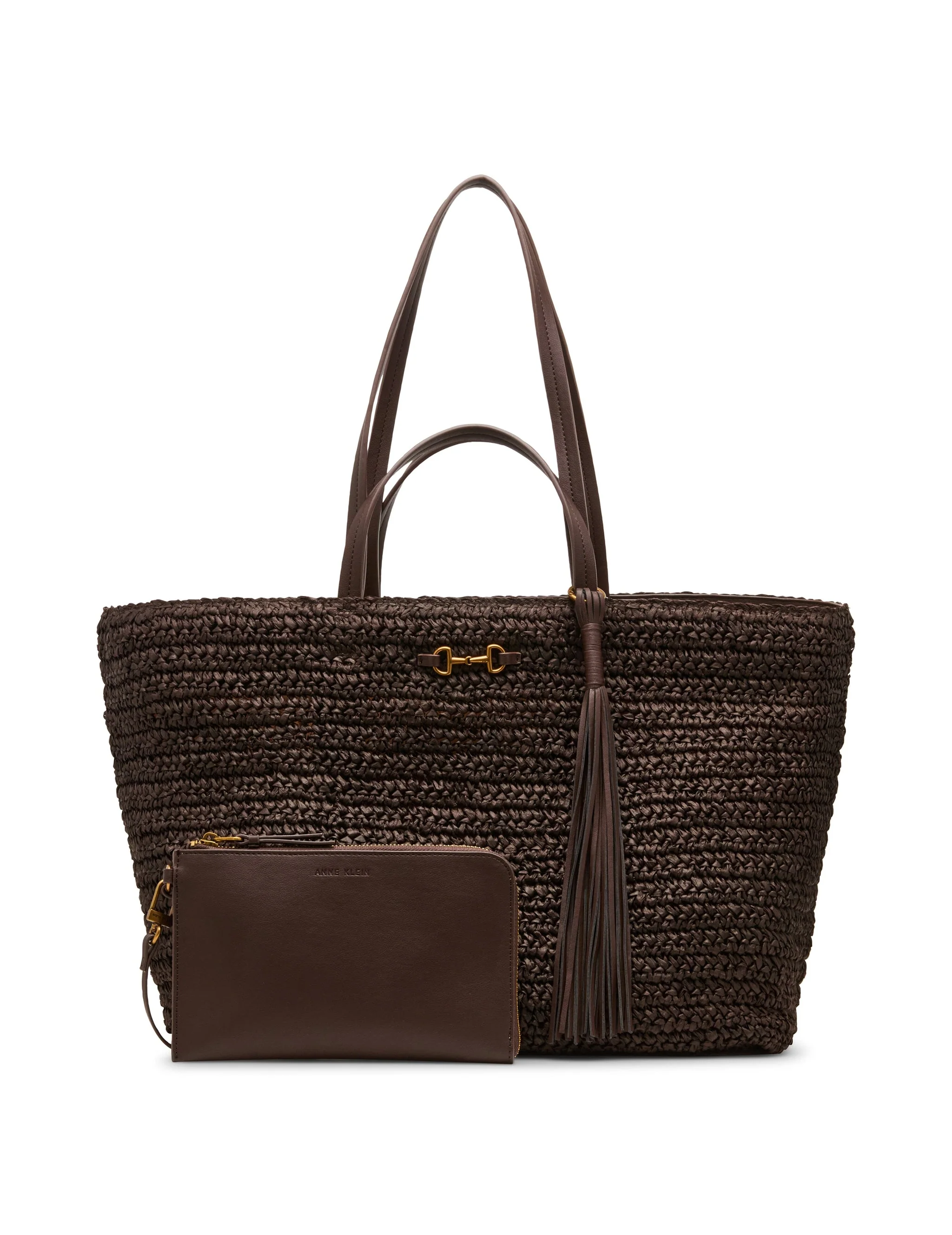 Anne Klein Extra Large Tote Handbag with Pouch - Image 5