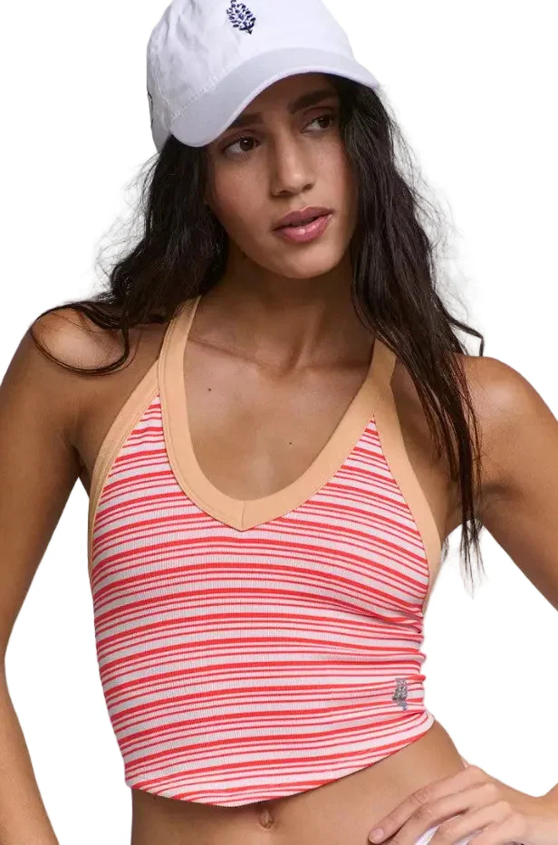 Free People Womens All Clear V Neck Strip Cami