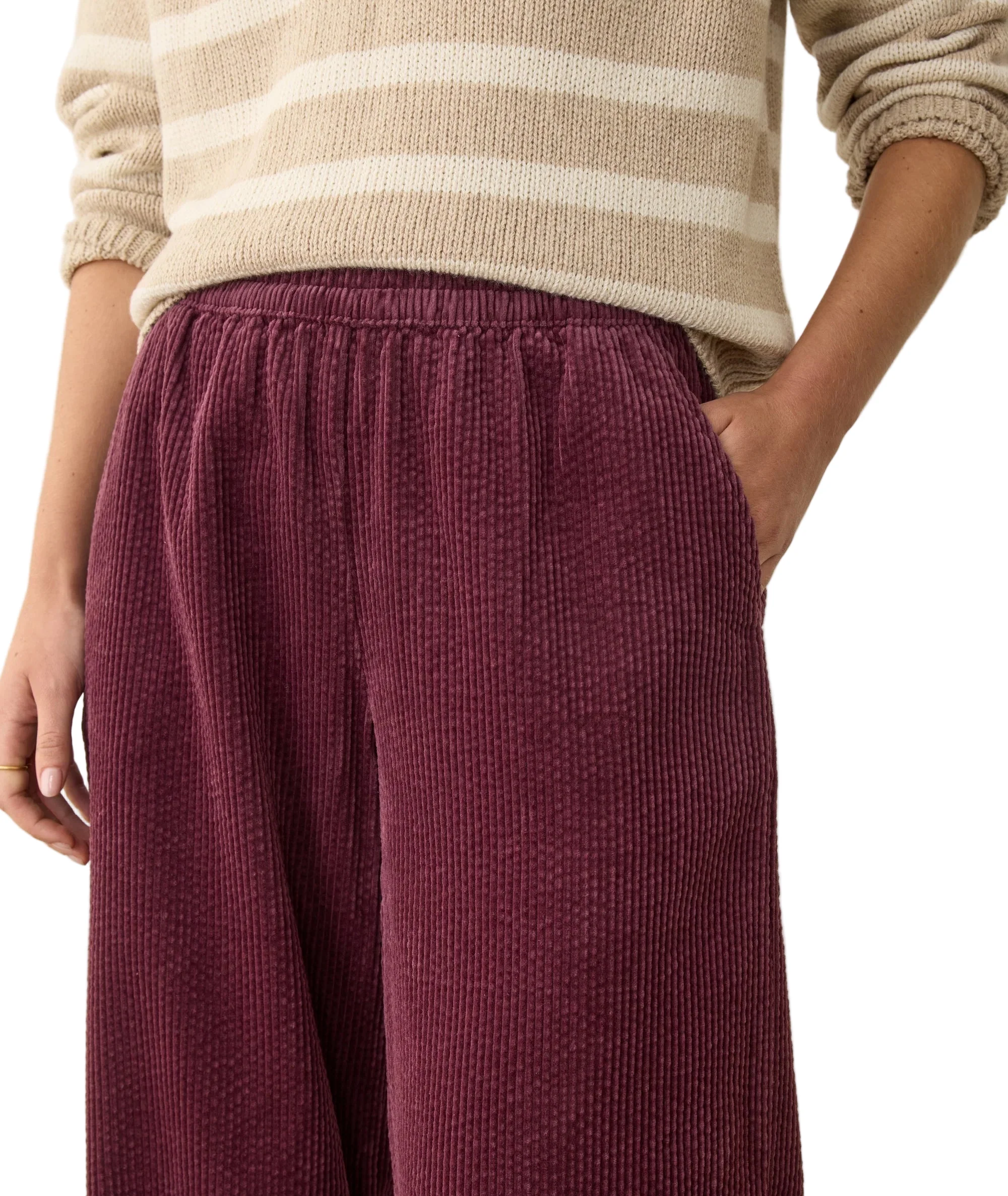 Marine Layer Womens Allison Corduroy Trouser Pants - Image 3