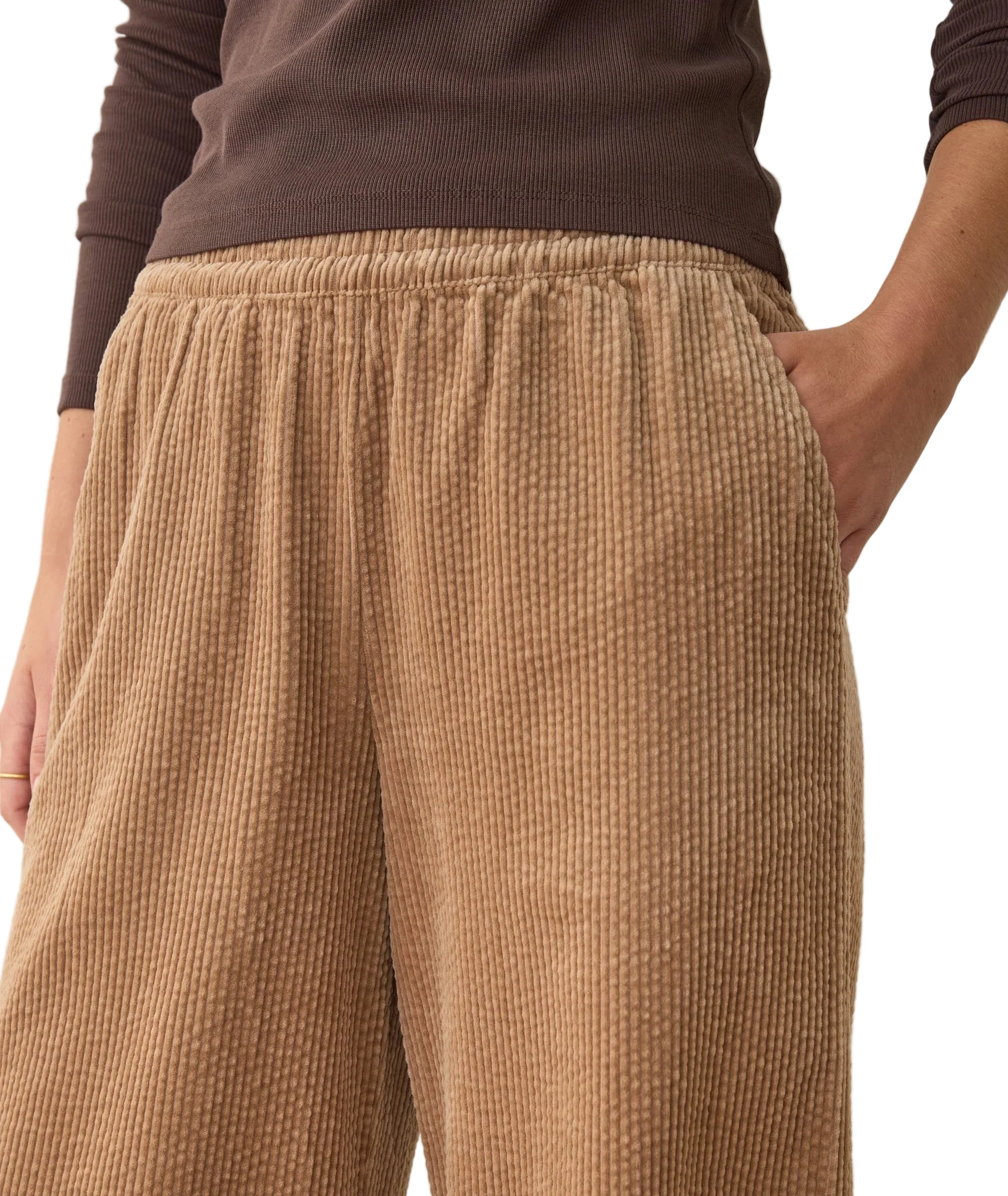Marine Layer Womens Allison Corduroy Trouser Pants - Image 3