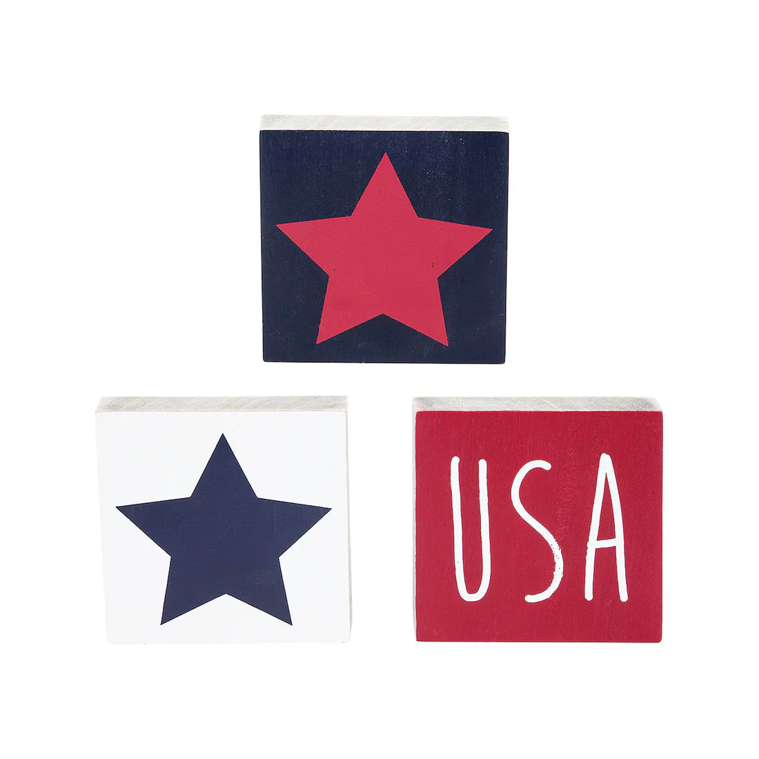C&F Home Americana Squares Sitter - Set of 3