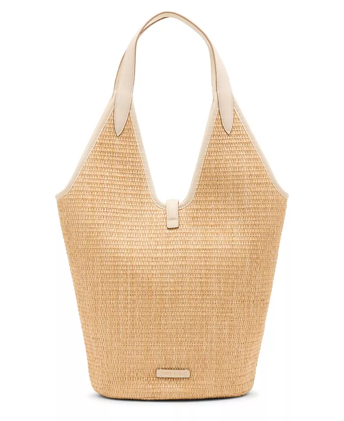 Anne Klein Angular Hobo Handbag With Pouch - Image 2