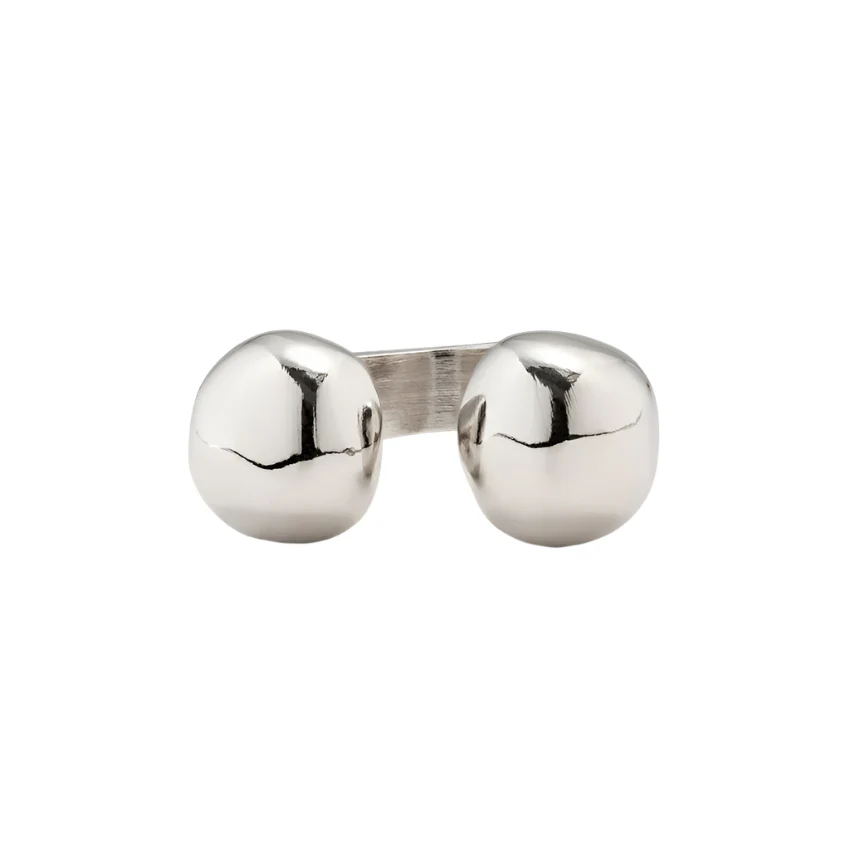 UNOde50 Zen Silver-Plated Bead Ring - 8.5 - Image 2