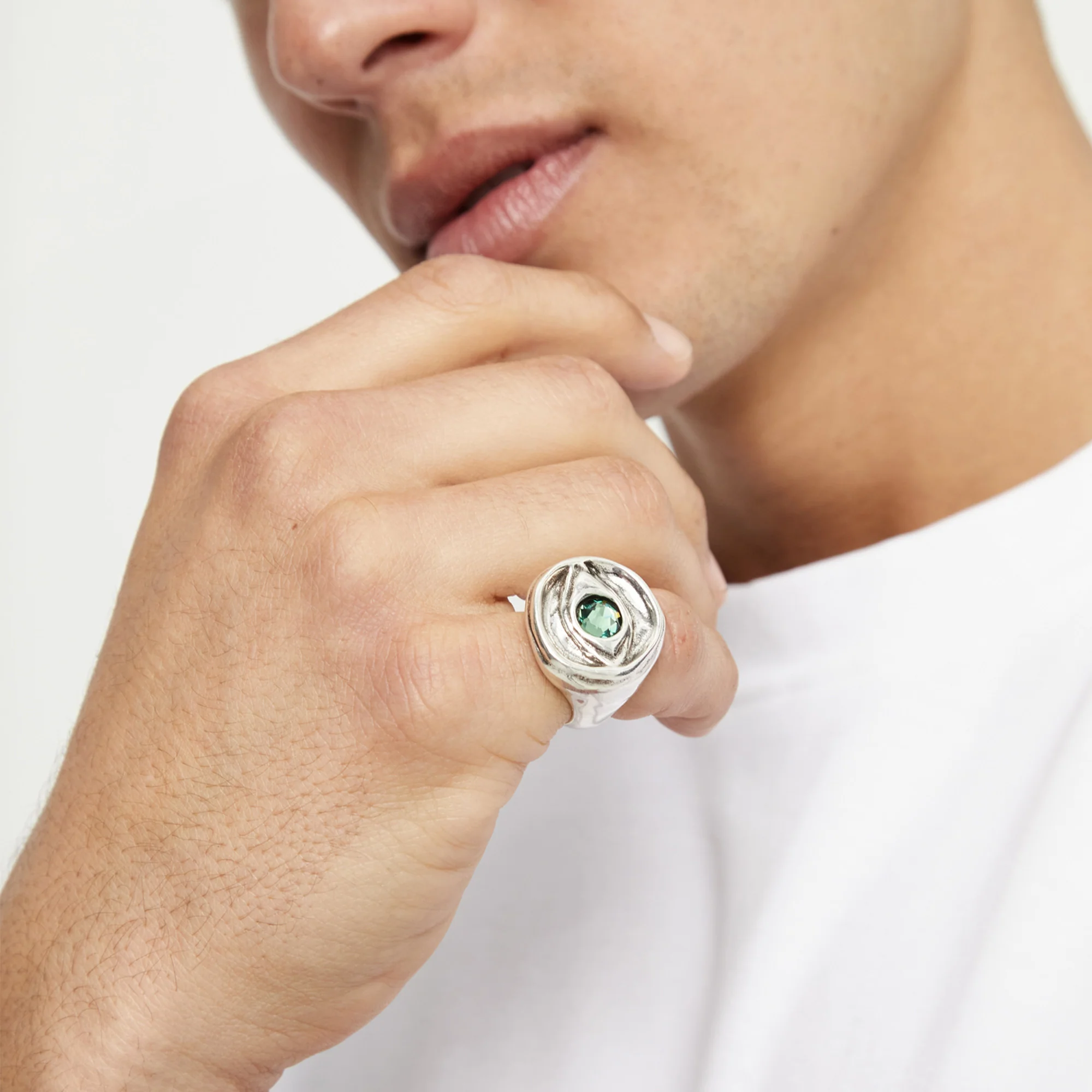 UNOde50 Ser Intuitiva Silver-Plated Ring - Size 9.5 - Image 3