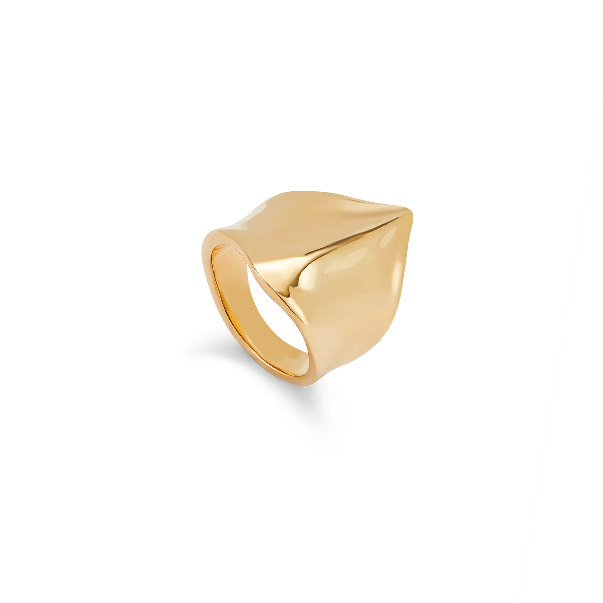 UNOde50 Ser Majestuosa Gold-Plated Manta Ray Ring - Size 8.5 - Image 2