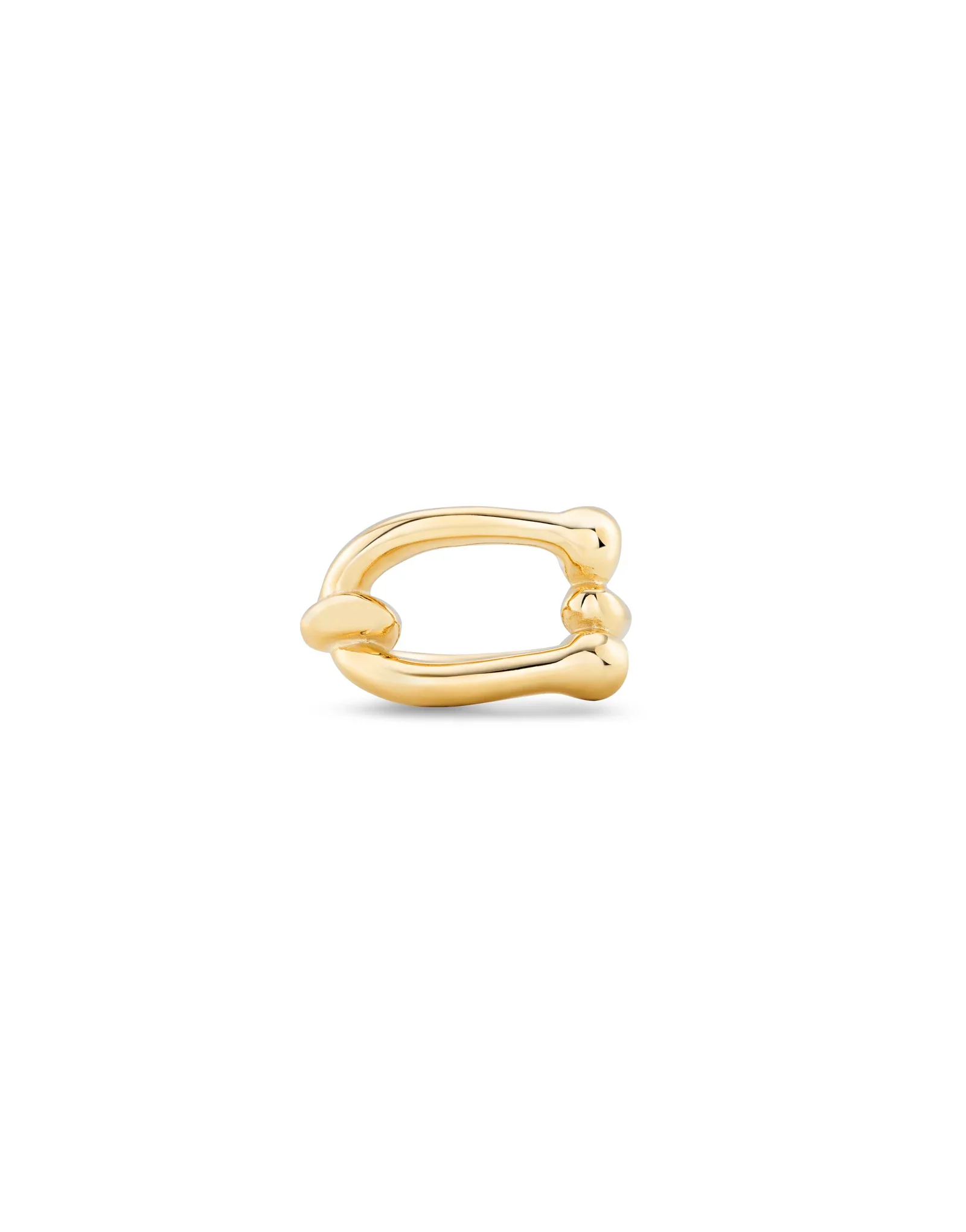 UNOde50 Youthful Gold-Plated Link Shaped Ring - Size 8.5 - Image 2
