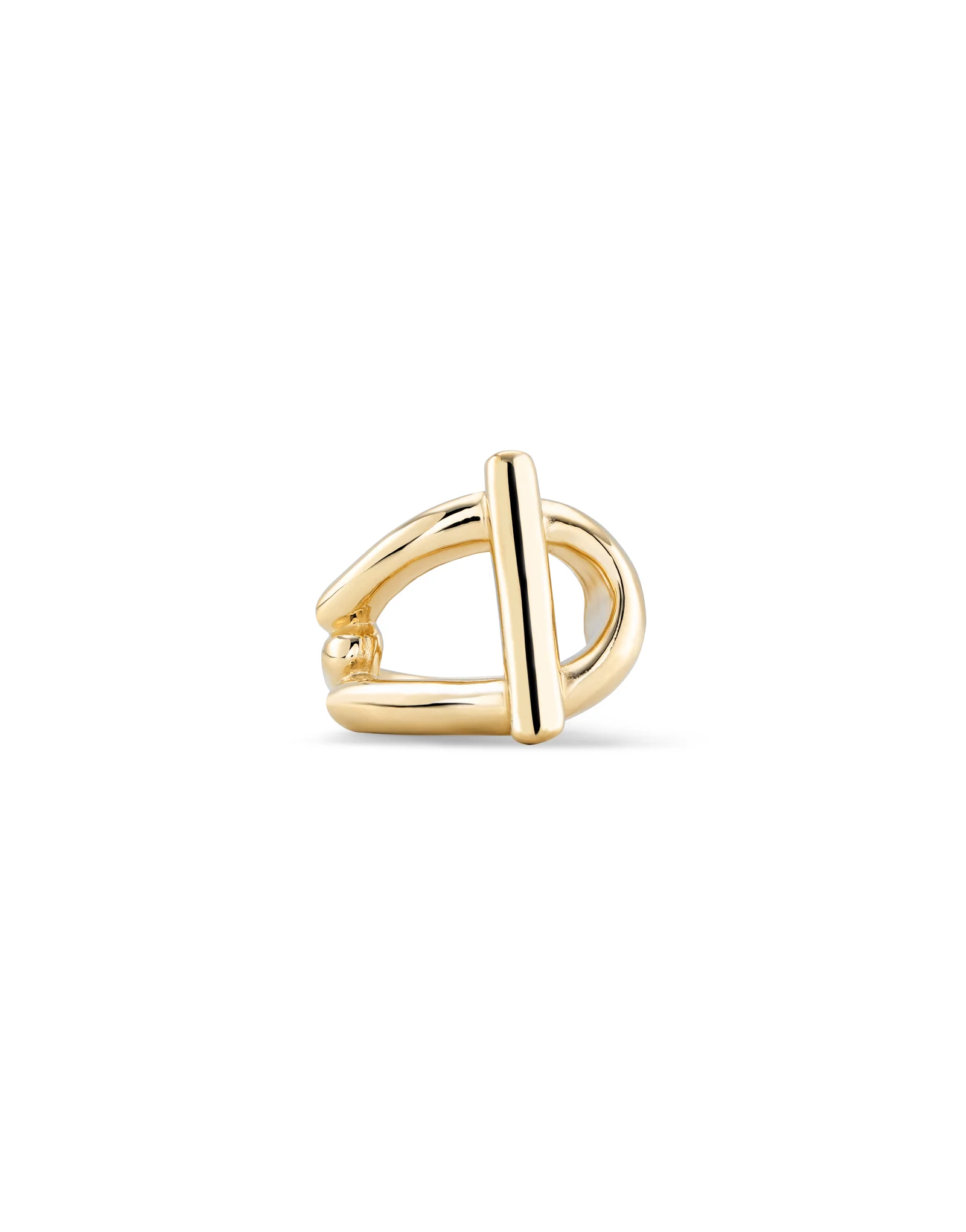 UNOde50 Youthful Gold-Plated Link Shaped Ring - Size 8.5 - Image 2