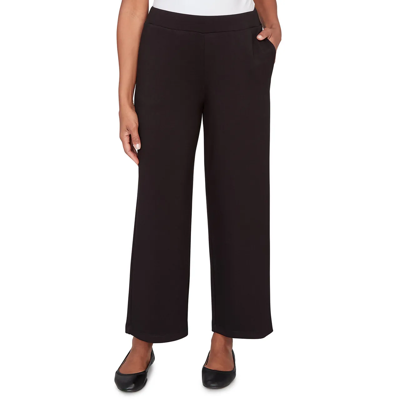 Ruby Rd. Womens Seville Wide Leg Ankle Pants