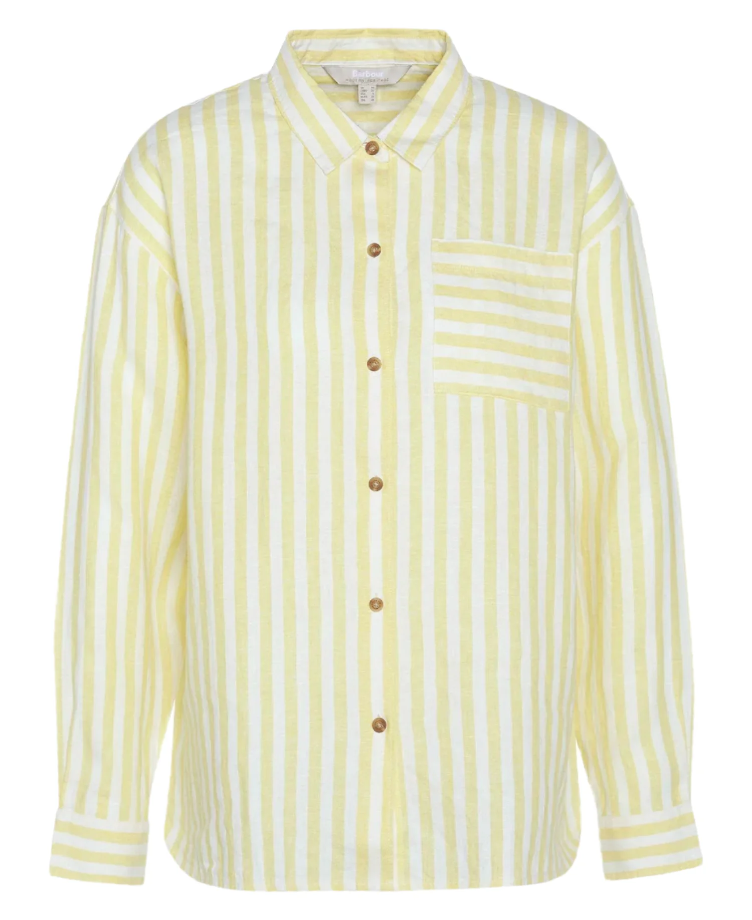 Barbour Womens Annie Striped Linen Long Sleeve Shirt