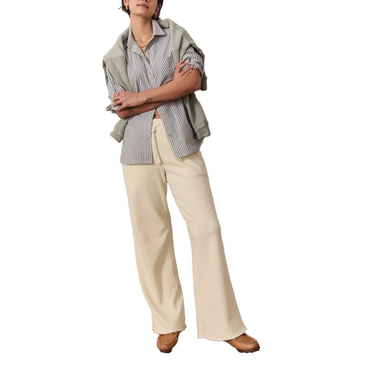Marine Layer Womens Anytime Wide Leg Sweatpants - Image 3
