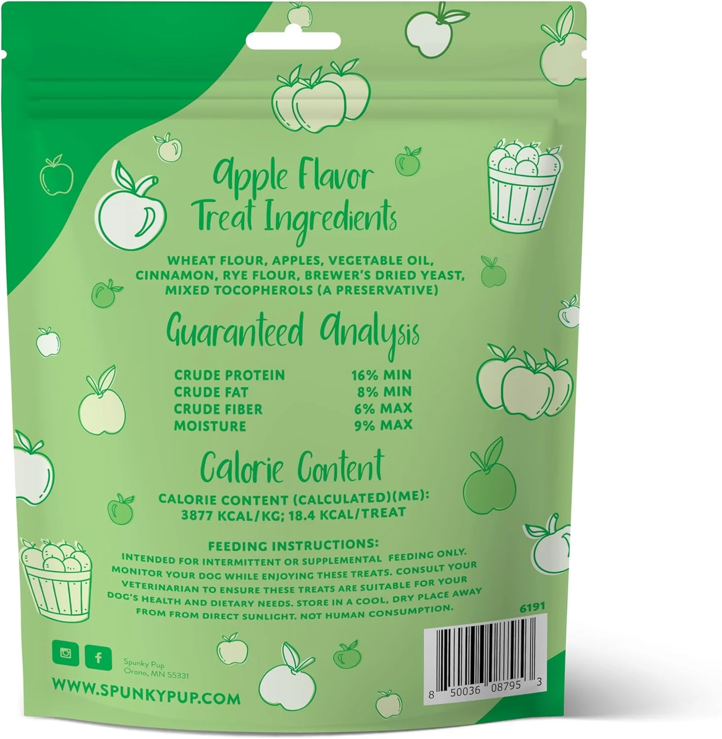 Spunky Pup Crunchy Biscuit Treats - Apple Fritter - Image 5