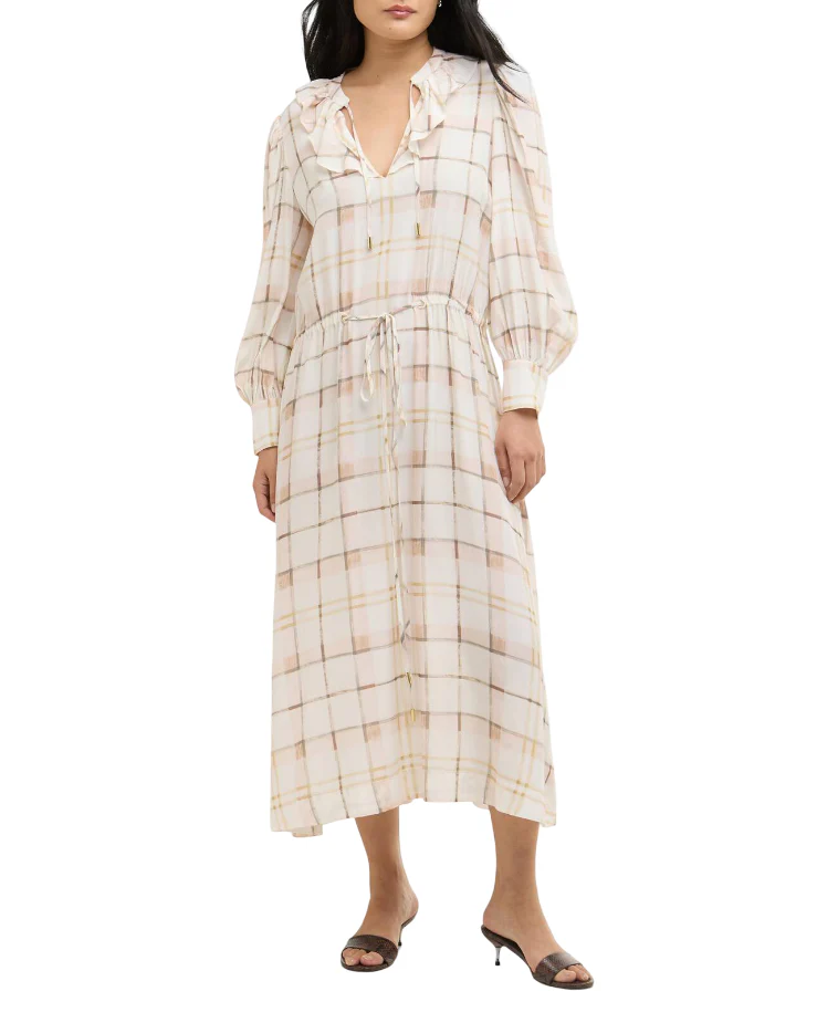 Barbour Womens Asker Check Midi Dress - Image 2