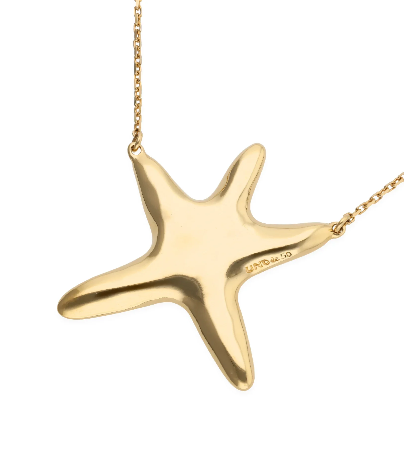 UNOde50 Medium Starfish Gold-Plated Necklace - Image 3