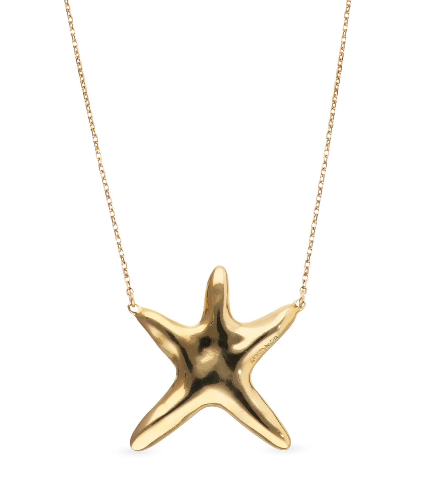 UNOde50 Long Starfish Gold-Plated Necklace
