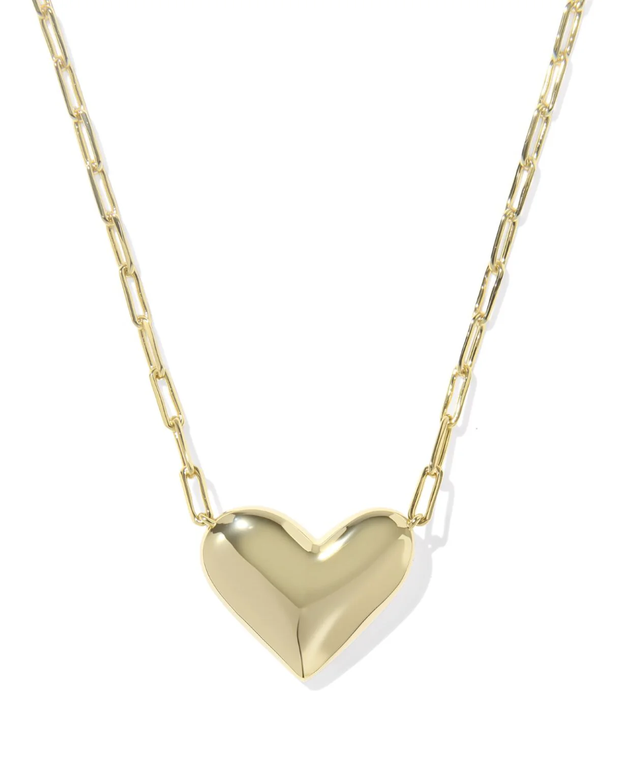 Kendra Scott Mother Of Pearl Ari Heart Statement Short Pendant Necklace - Gold Plated - Image 2