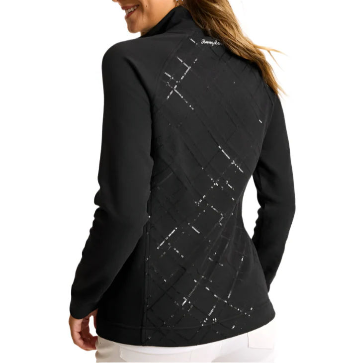 Tommy Bahama Womens Aruba Diamond Days Embroidered Full-Zip Sweatshirt - Image 2