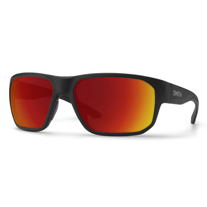 Smith Arvo Matte Black Frame - ChromaPop Polarized Red Mirror Lens - Polarized Sunglasses