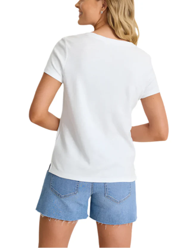 Tommy Bahama Womens Ashby Isles Garden Villa Short Sleeve T-Shirt - Image 2