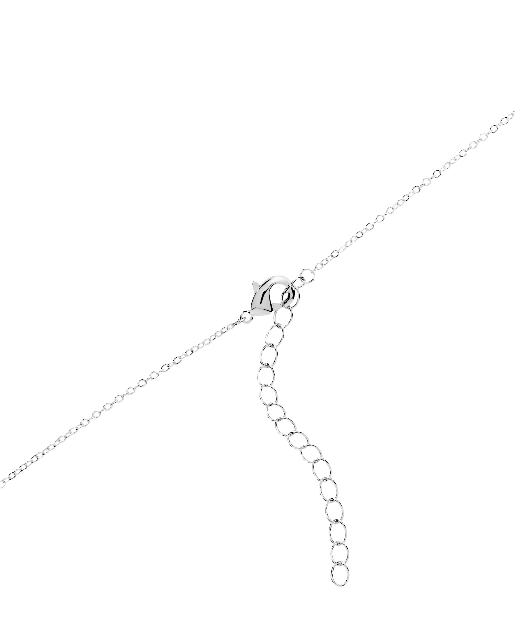 Athra Boxed Sterling Silver 16+2" 8mm Starlight Cubic Zirconia Solitare Necklace - Image 3