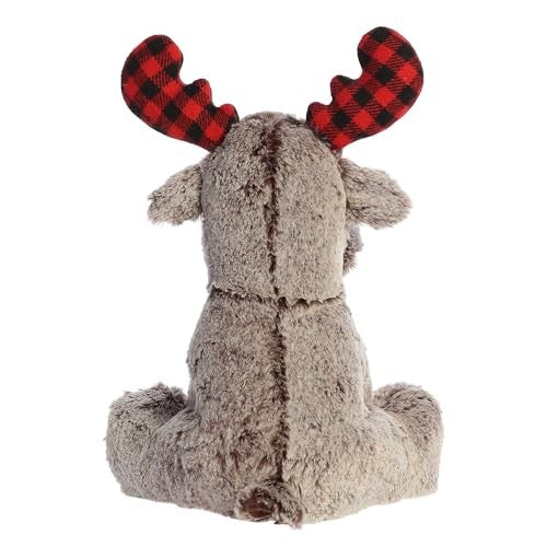 Aurora Buffalo Plaid Moose 12" Plush Toy - Image 3
