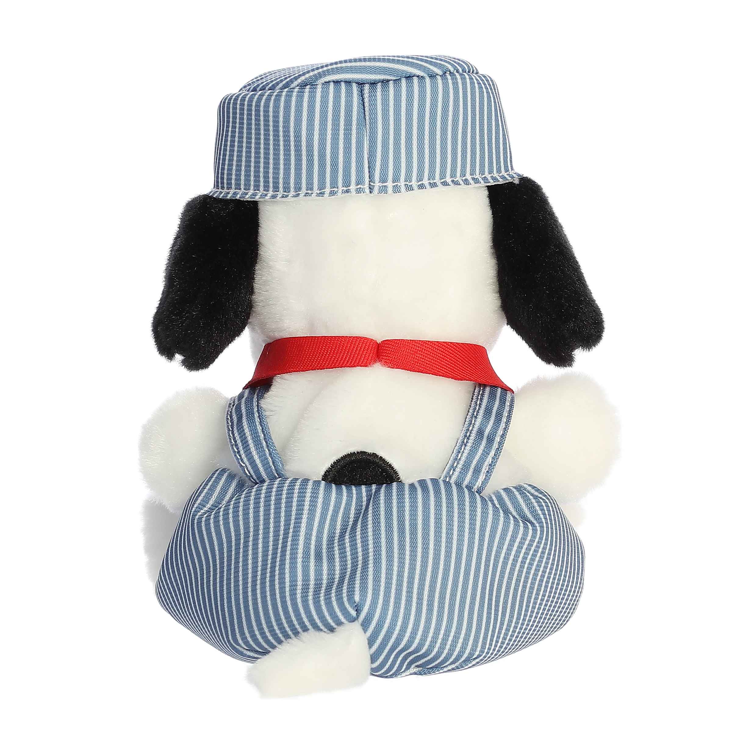 Aurora Peanuts Palm Pals 5" Train Engineer Snoopy Plush Toy - Image 3