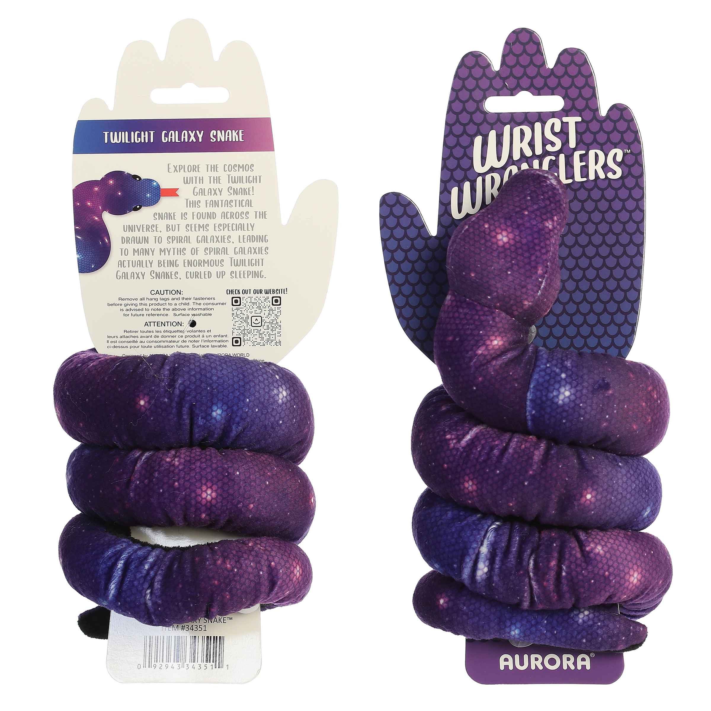 Aurora Snake Wrist Wranglers Twilight Galaxy Snake Plush Toy - Image 7