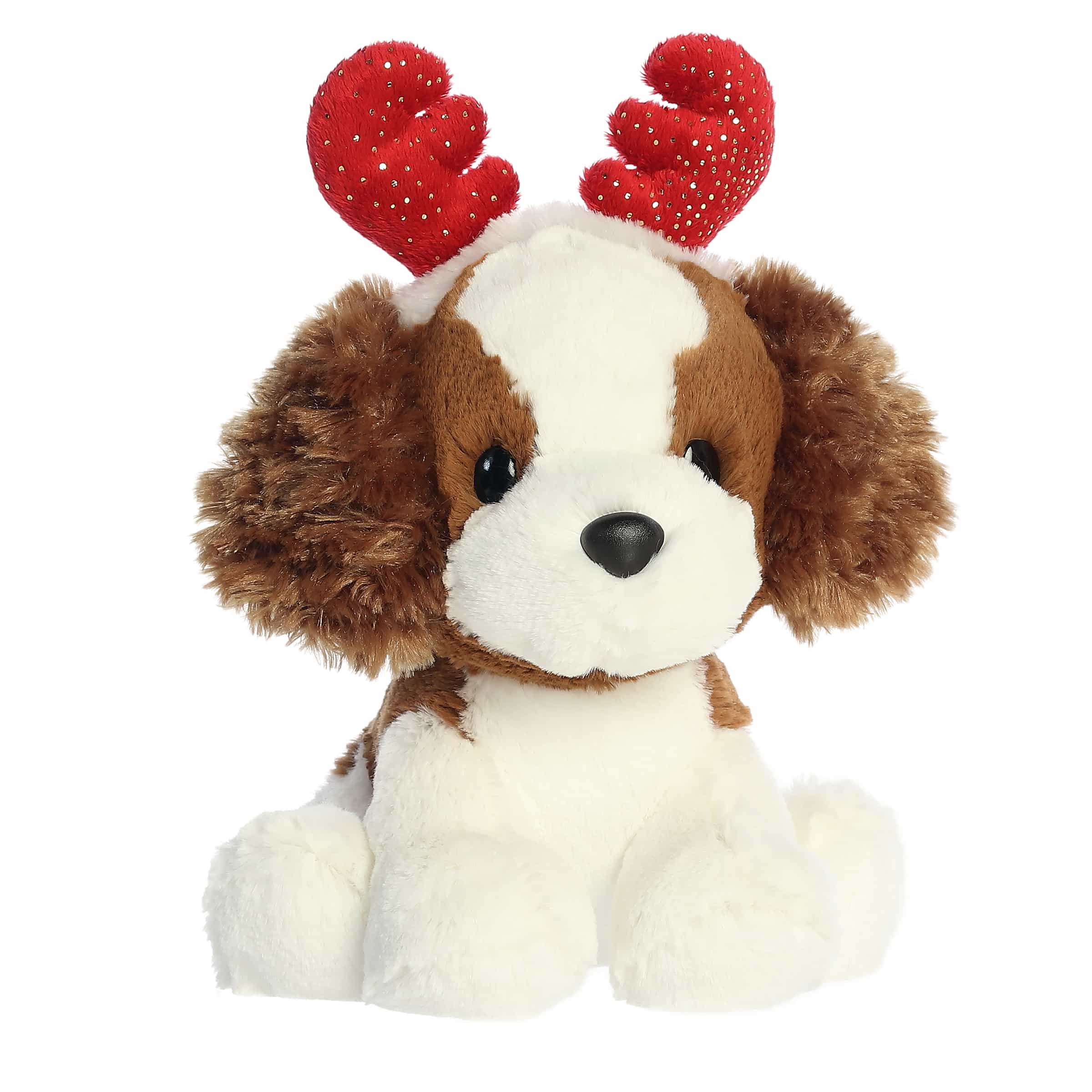 Aurora Holiday Cheer 8.5" Spencer Spaniel Plush Toy - Image 2