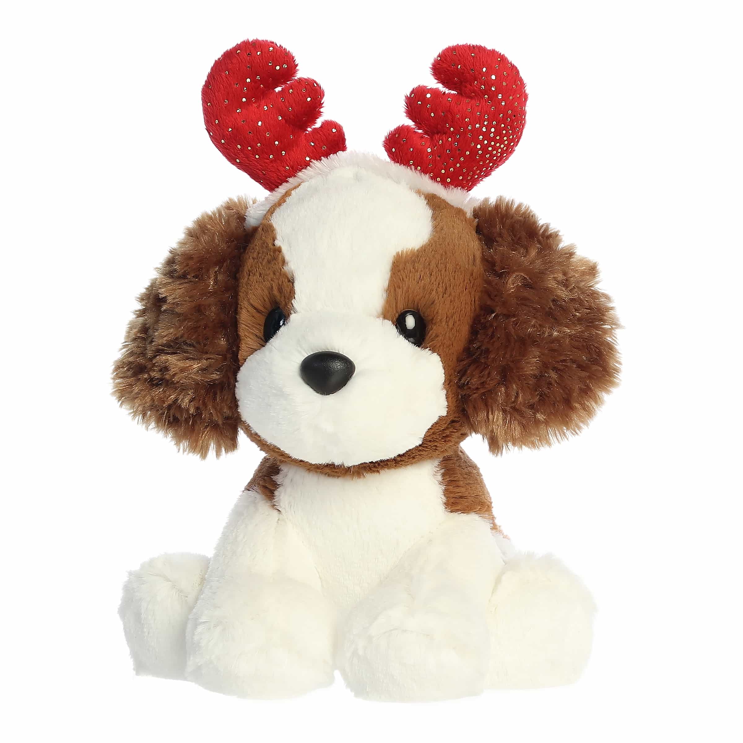 Aurora Holiday Cheer 8.5" Spencer Spaniel Plush Toy - Image 3