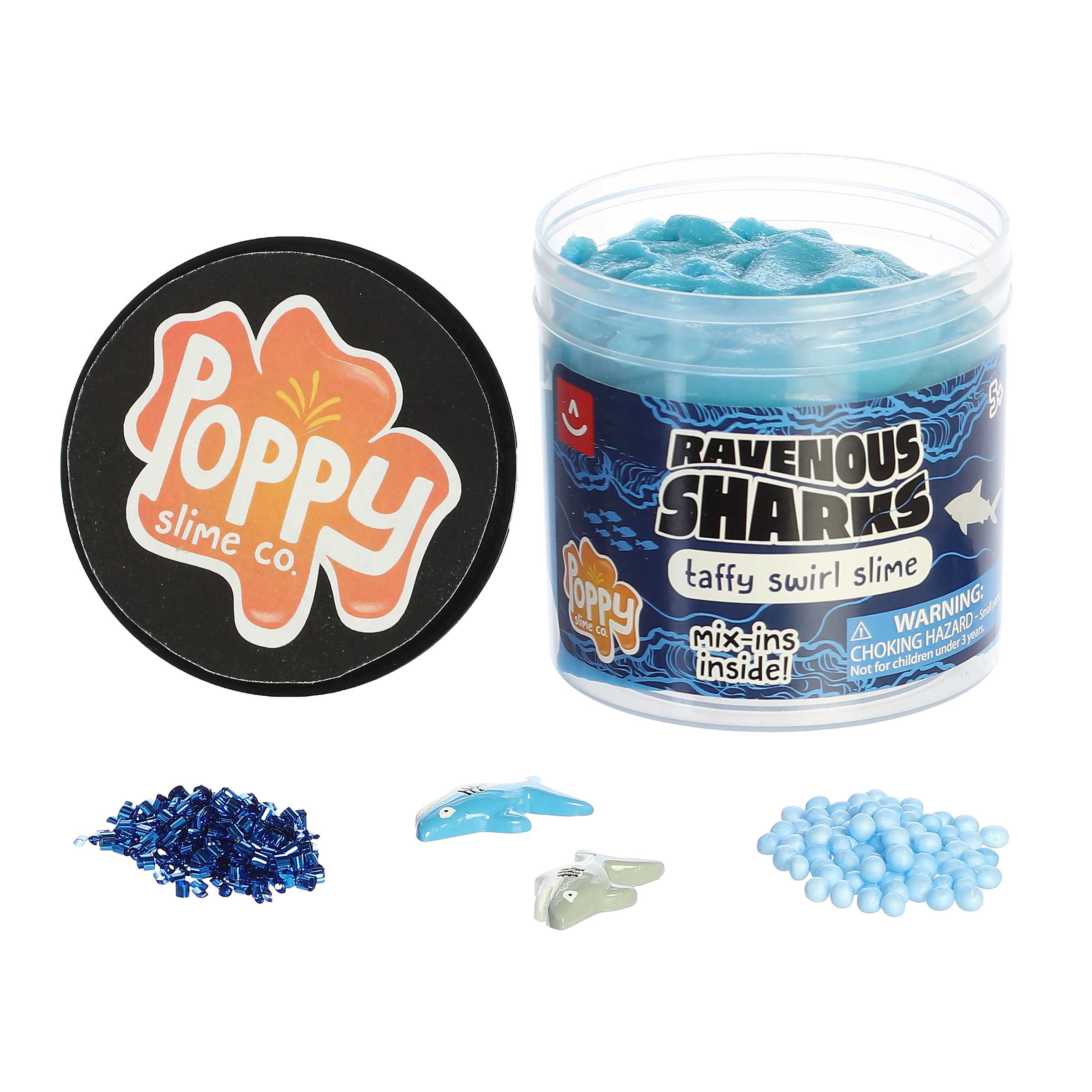 Aurora Poppy Slime Co. Ravenous Sharks Slime - Image 2