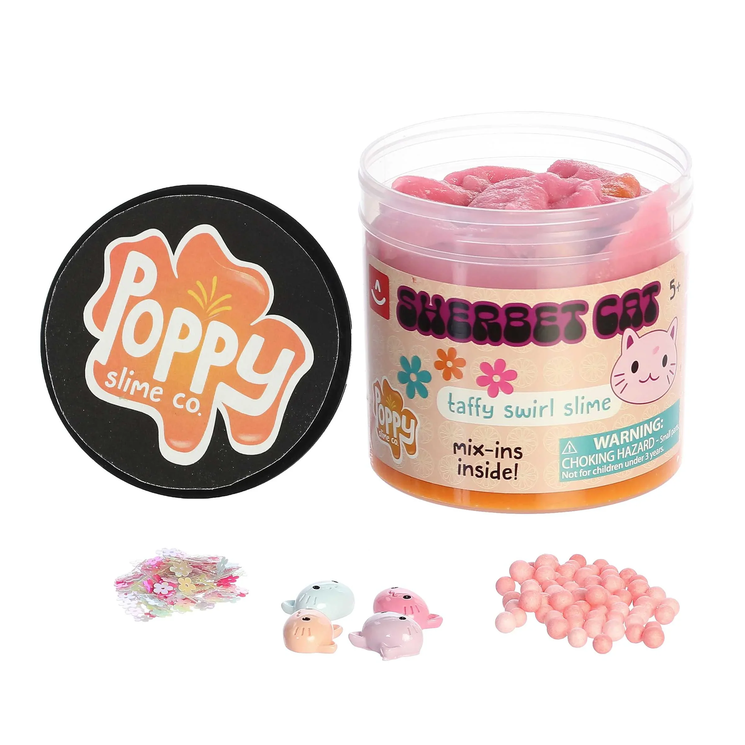 Aurora Poppy Slime Co. Sherbet Cat Slime - Image 2
