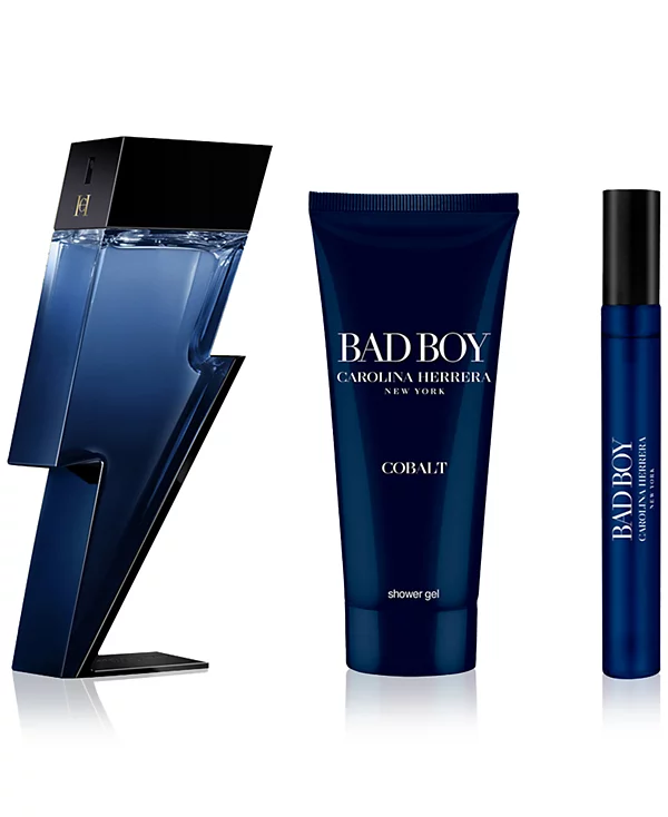 Carolina Herrera Bad Boy Cobalt Eau de Parfum 3-Piece Gift Set - Image 2