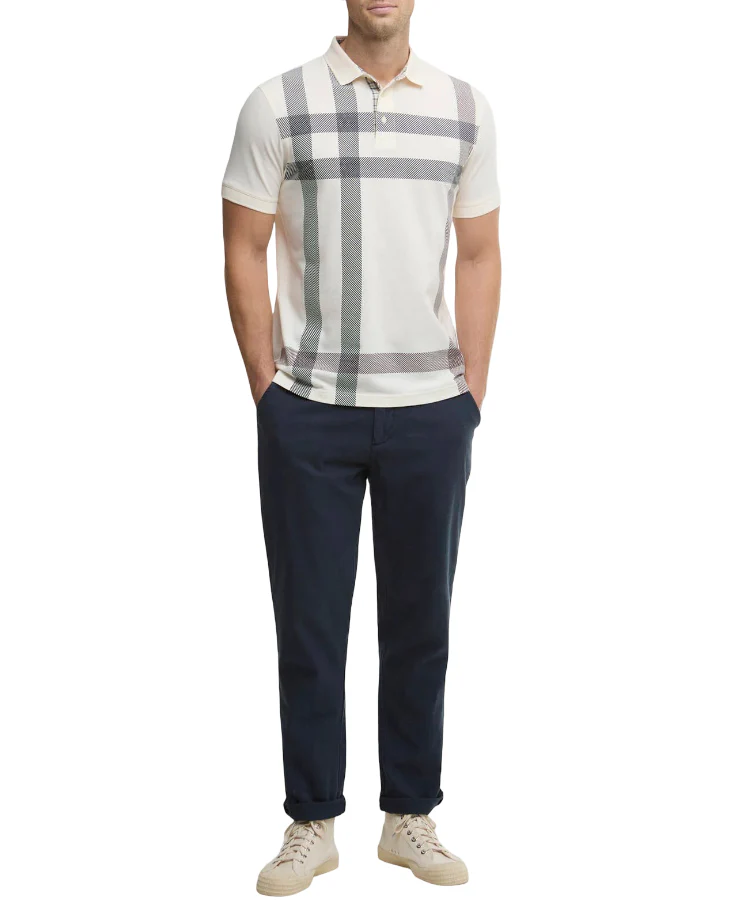 Barbour Mens Blaine Tartan Short Sleeve Polo Shirt - Image 5